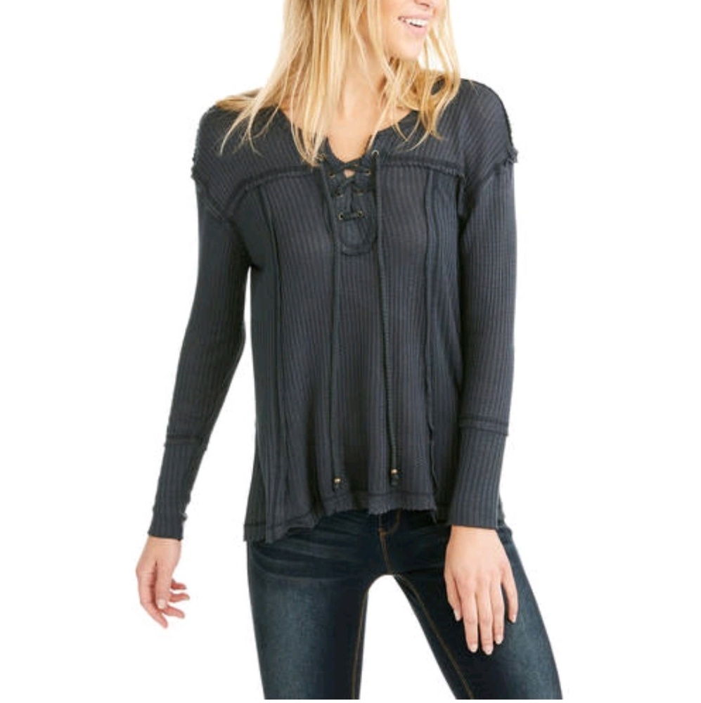 NWT Lace up T-shirt